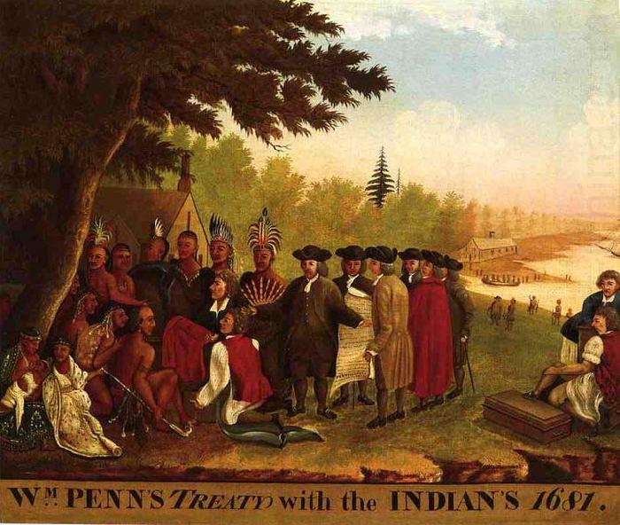 Edward Hicks Penn Treaty china oil painting image